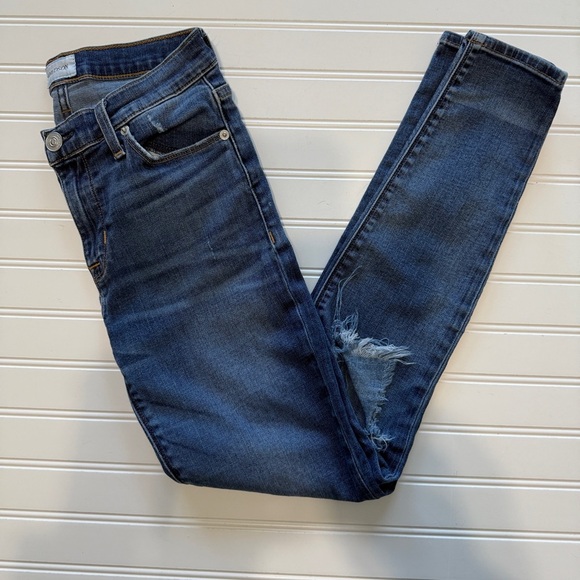 Hudson Distressed Skinny Jeans Women’s Size 27 - Picture 3 of 6